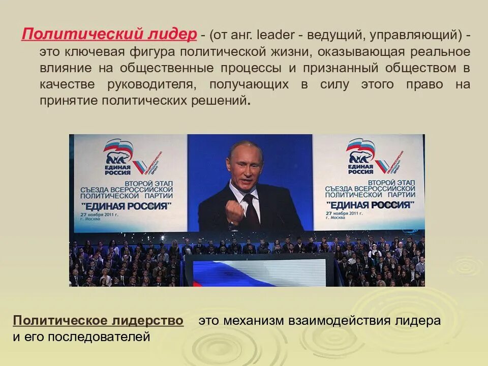 Руководитель партии страны