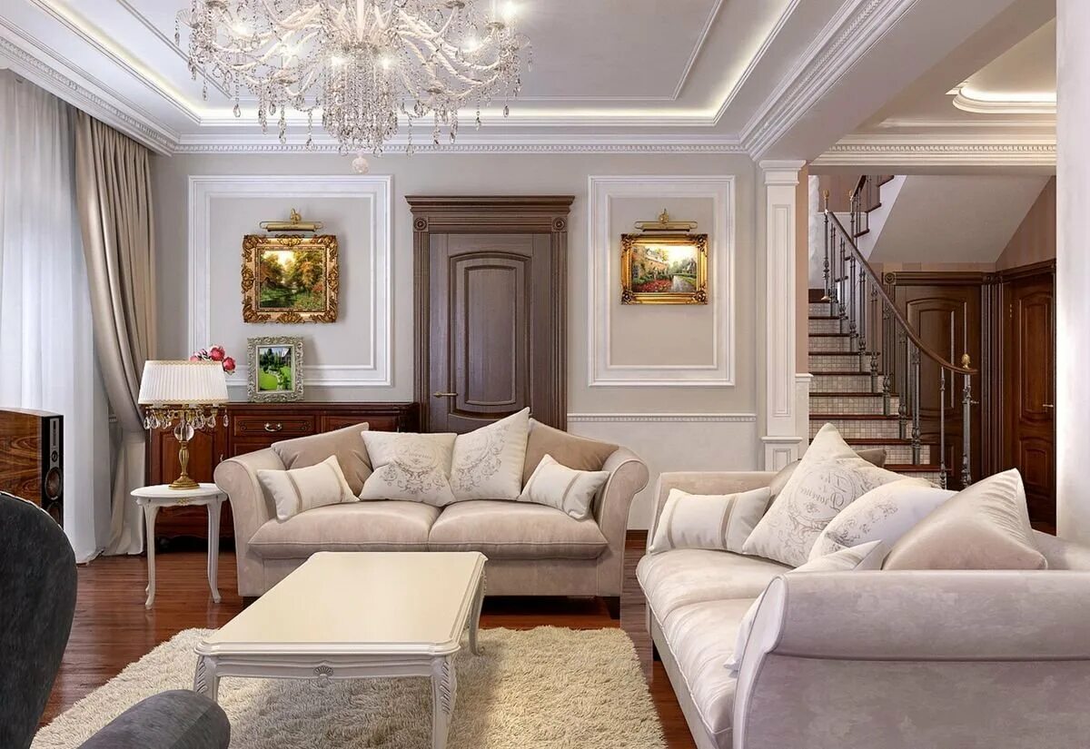Дизайн интерьера классика фото Beige living rooms, Interior design living room, Living room design modern