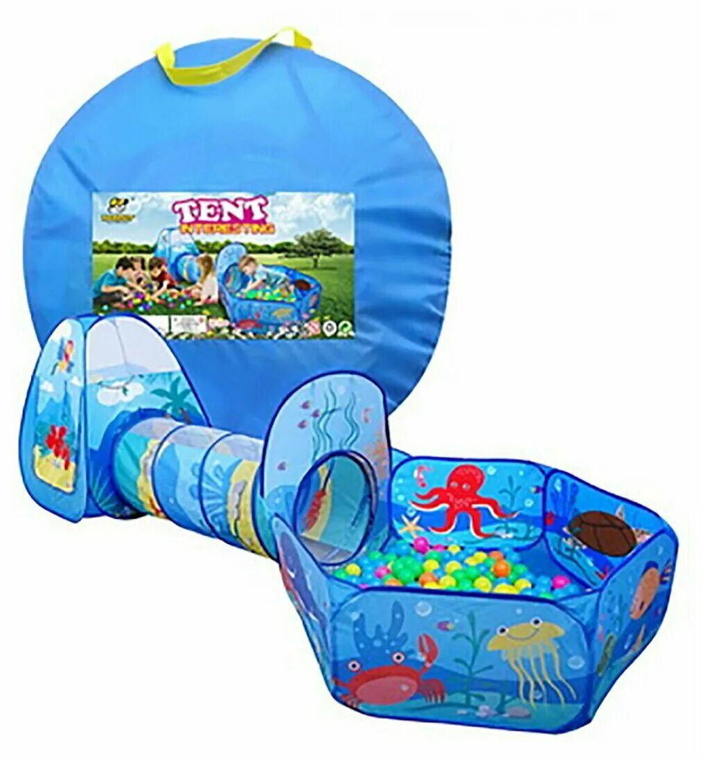 Палатка с бассейном. Детская палатка бассейн. Пляжная палатка от солнца для ребенка. Палатка детская, 2в1, домик и сухой бассейн 250x110x110. Детская палатка бассейн.