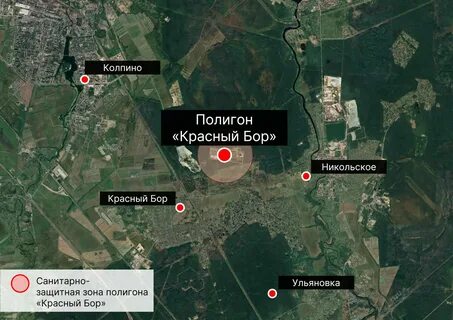Красный бор на карте
