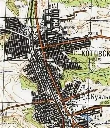 Котовск на карте