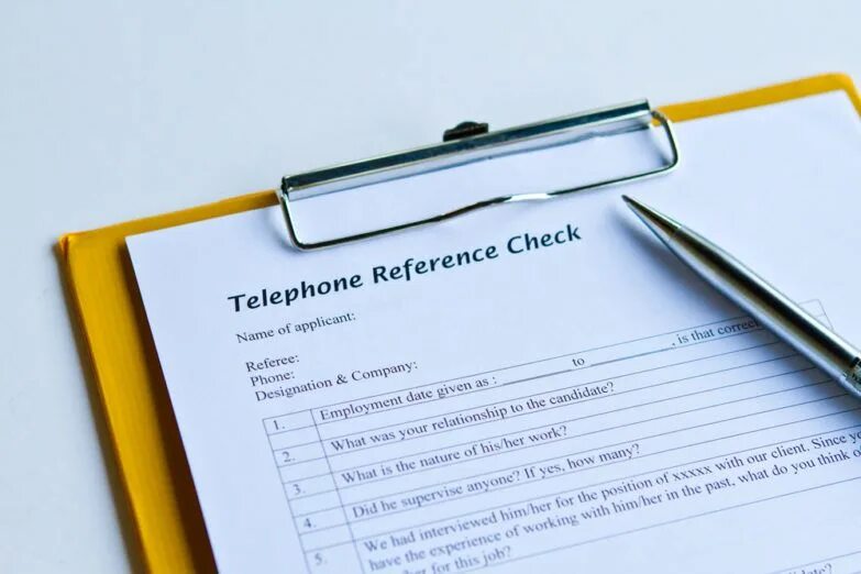 For your reference. To check. resume reference. personnel file.