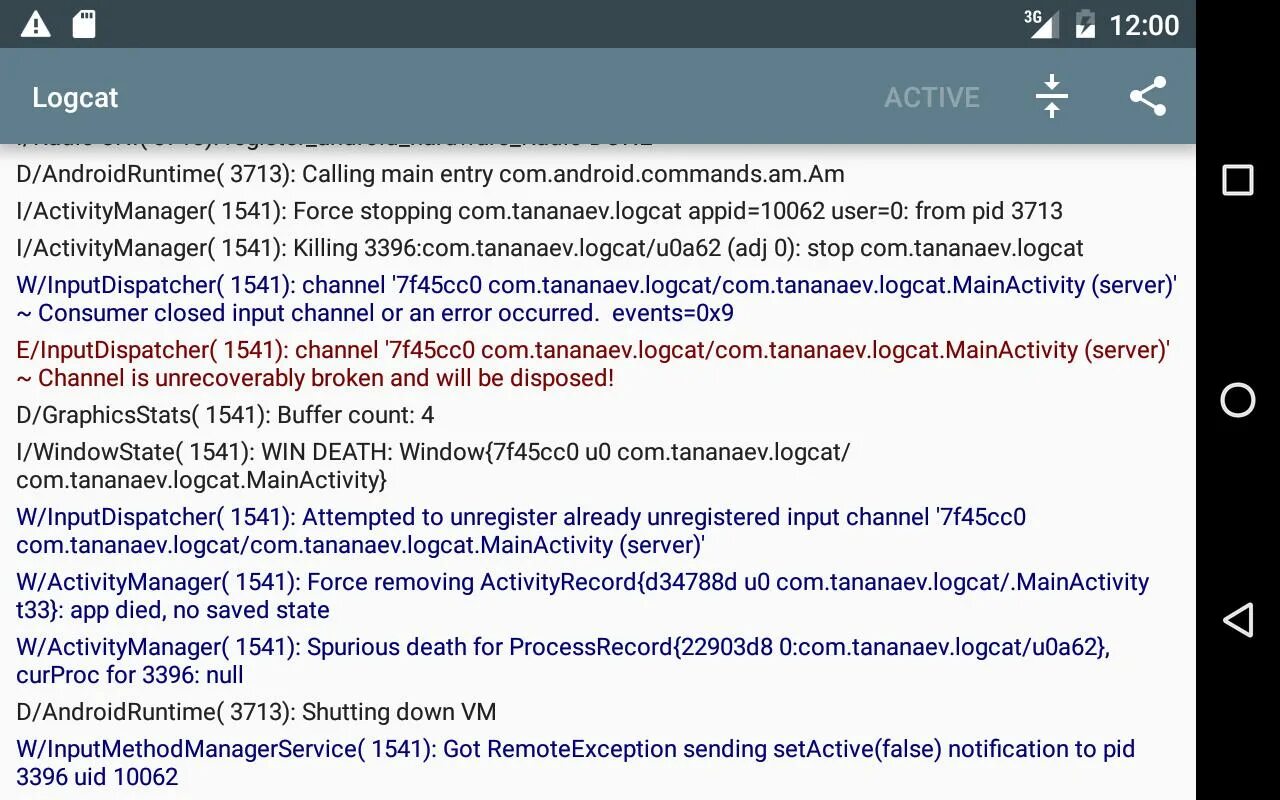 Remote exception