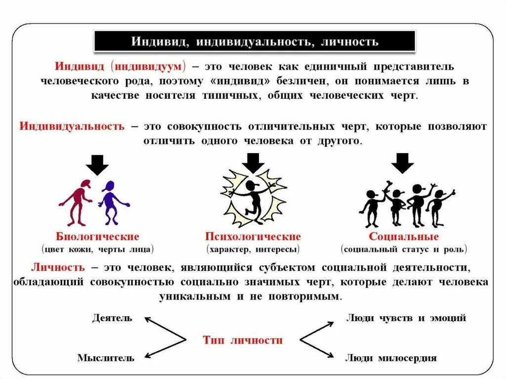 Происхождение индивида