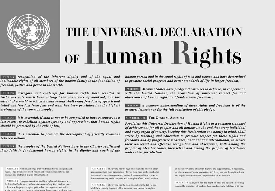 Universal Declaration of Human rights. Декларация прав человека 1948 текст.