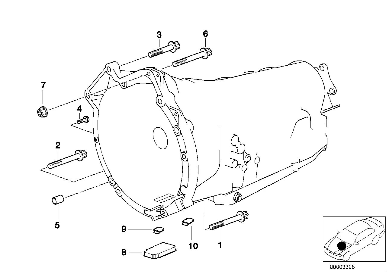 болты крепления акпп бмв е65. крепеж кпп. опора акпп бмв f10 530d. Bmw 24 14 7 572 603. титановый крепеж.