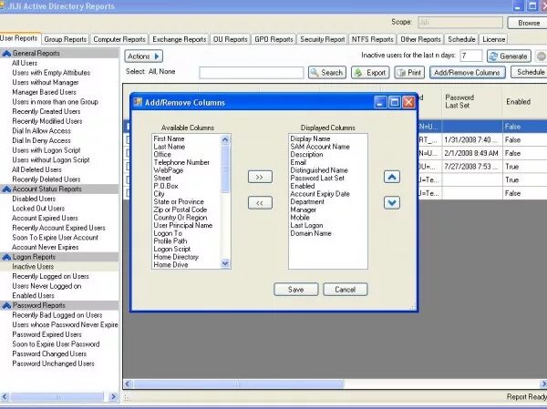 Modify user. Active Directory программа. Active Directory фото. Программы ACTIVEX. Reporting программа.