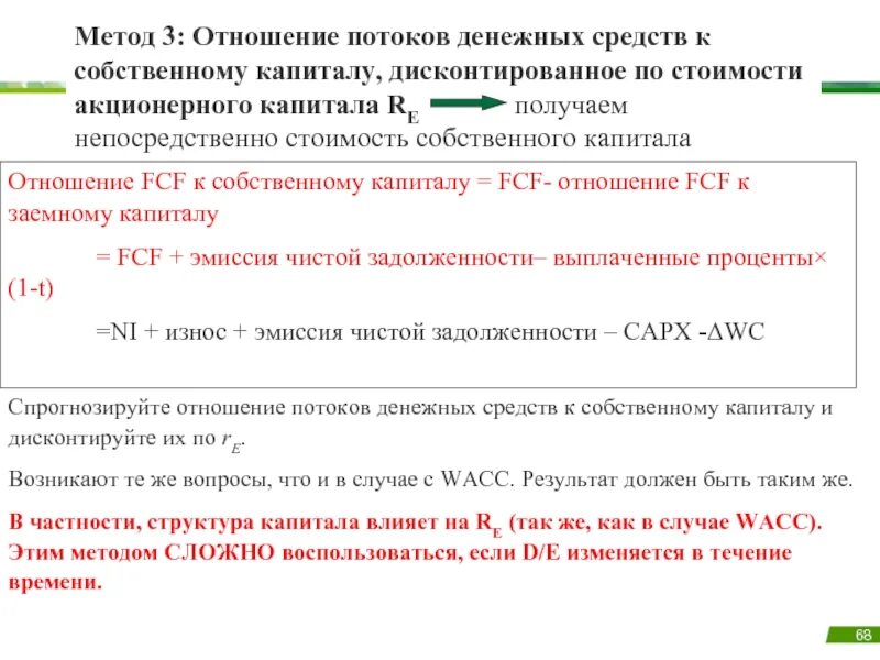 Стоимость акционерного капитала. Коэф покрытия задолженности собственным капиталом. FCF это показатель. Как найти коэффициент покрытия долгов собственным капиталом.