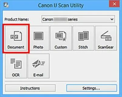 Mf scan utility