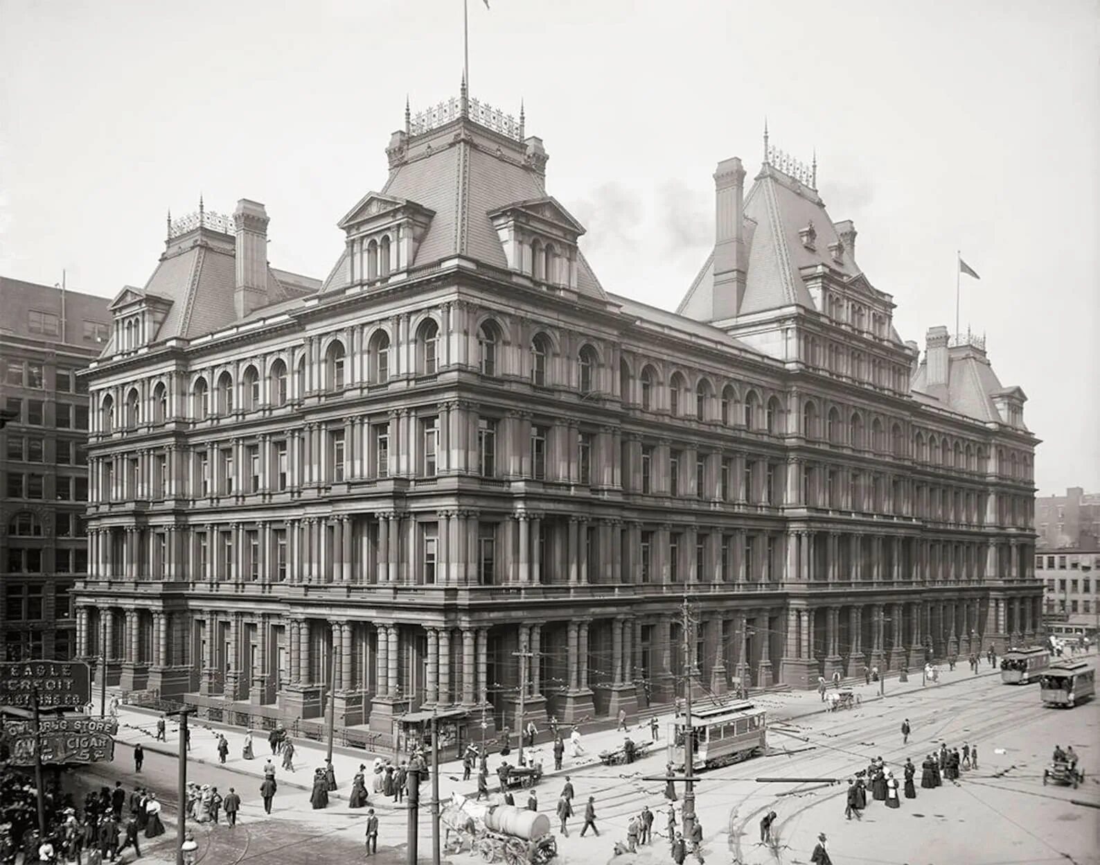 The building is old and high