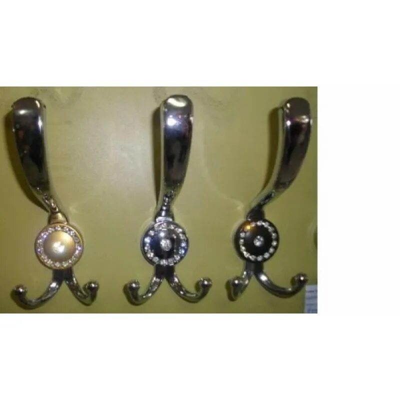 Хром/хром. Шубные застежки со стразами. Крючок со стразами большой хром+хром 13. Крючок оскар 13. 148-06-06 со страз.