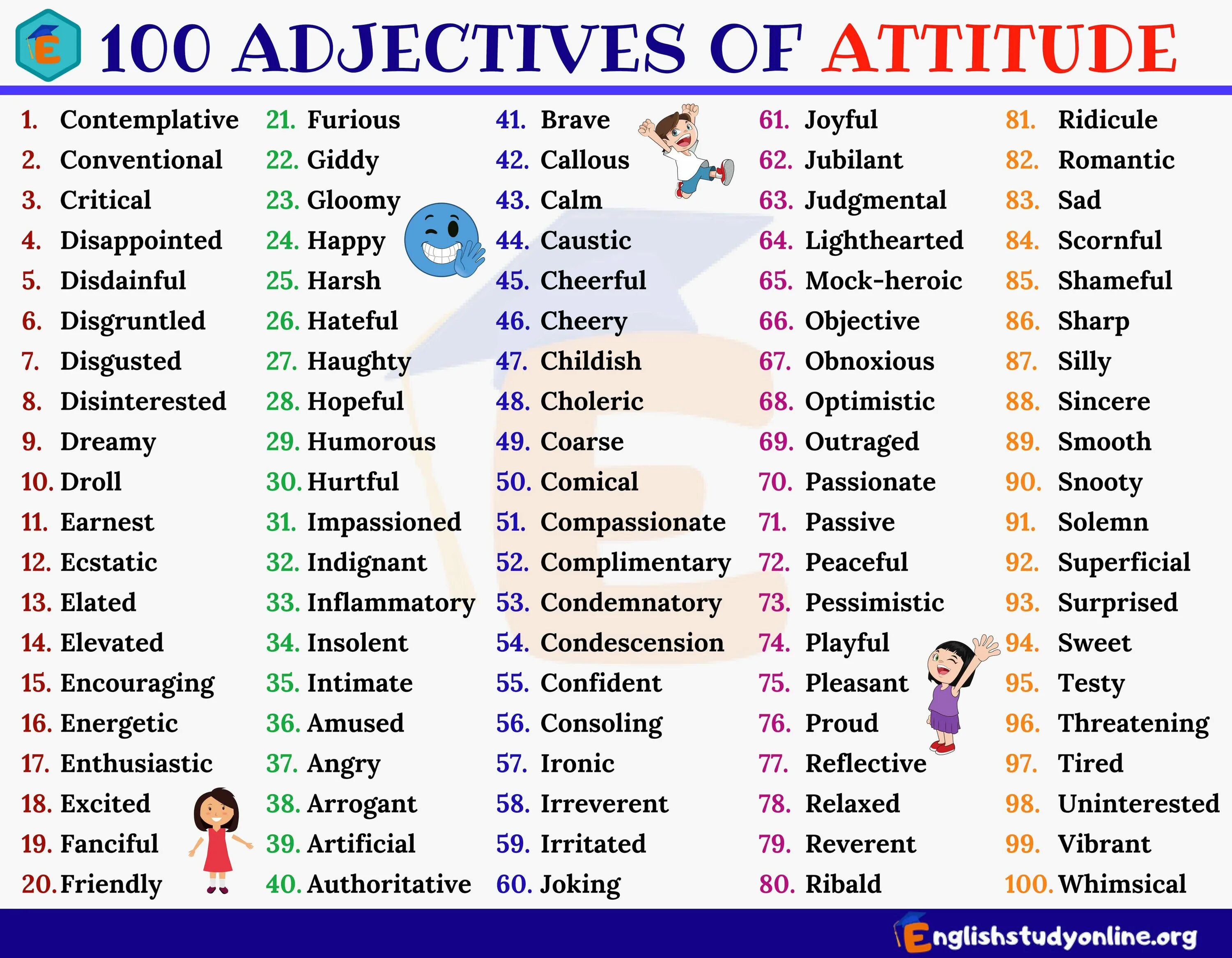 Adjectives список. Прилагательные в английском языке. 100 Adjectives. List of adjectives in English с переводом. Adjectives прилагательные