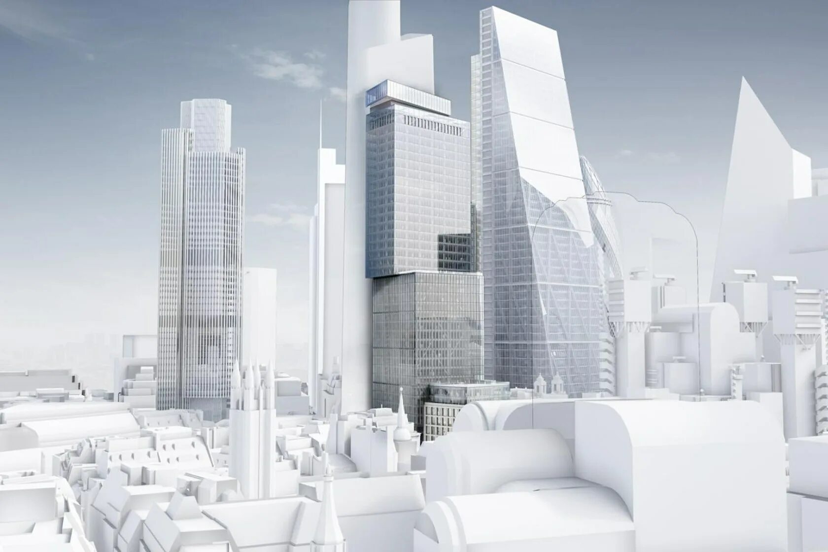 Высотные стеклянные здания. Архитектура visual. Builds effect. Building effect. 3d фон город.