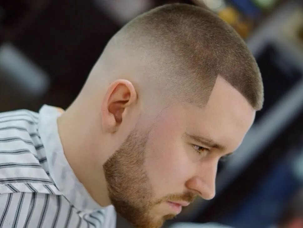 Buzz Cut фейд. Фейд полубокс. Стрижка под 12 мм мужская фейд. Стрижка Buzzcut мужская.