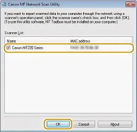 Mf scan utility