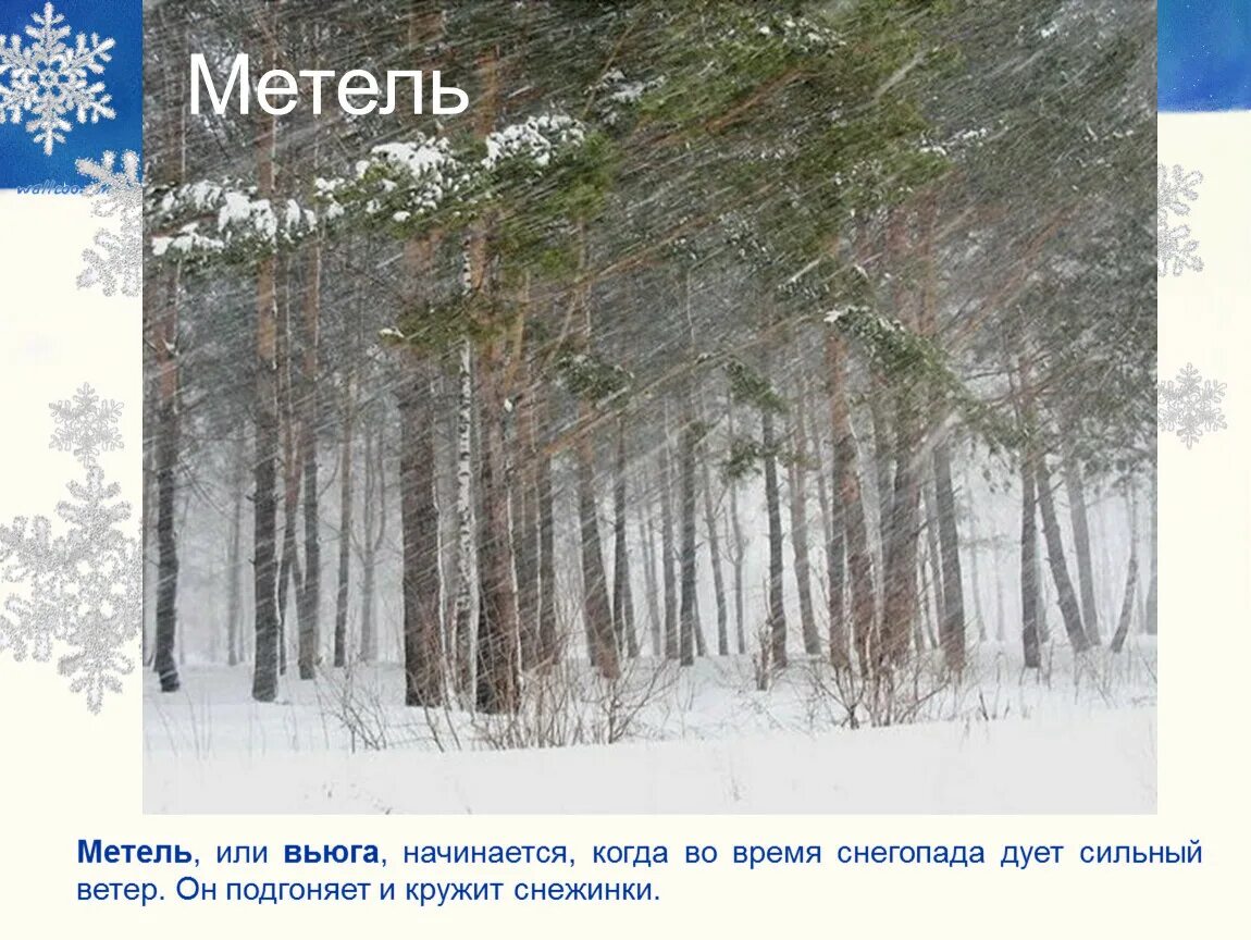 Особенности метели