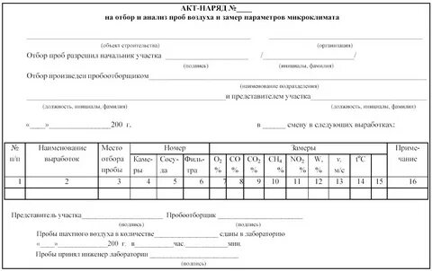 Акт лаборатории