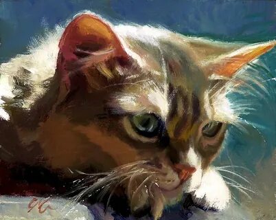 Кошки картины маслом