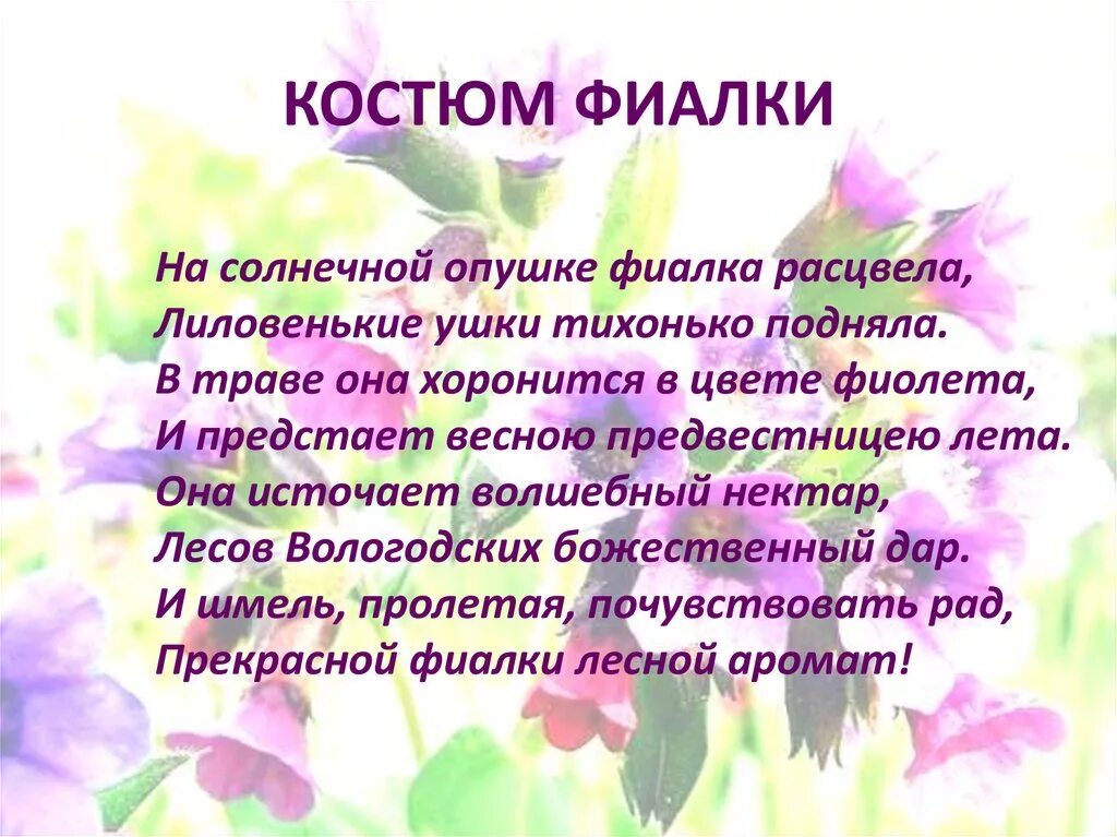 Украинская песня фиалки. На солнечной опушке фиалка расцвела. Стих на солнечной опушке фиалка расцвела. Фиалка летний наряд. Фиалка стих Лиловенькие ушки.