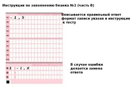 Инструкция заполнения бланков