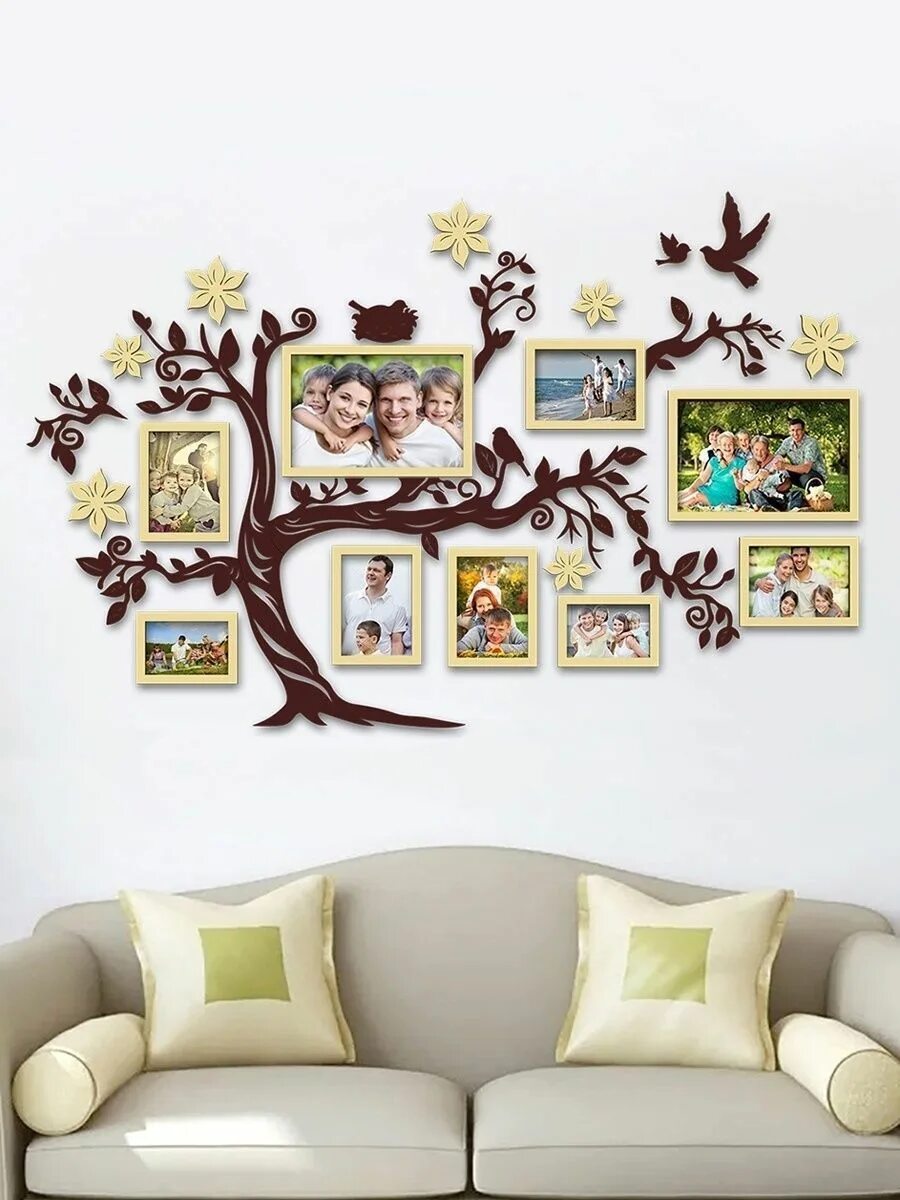 Дерево с фоторамками на стену. Дерево с фоторамками на стену. Фоторамки в виде дерева на стену. Настенный декор дерево. Дерево с фоторамками на стену.