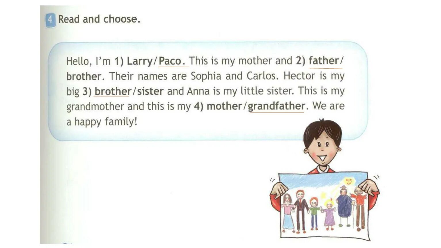 Hello i family. A Happy Family 3 класс рабочая тетрадь. Семья на английском 3 класс. Семья английский язык 3 класс. A Happy Family 3 класс рассказ.