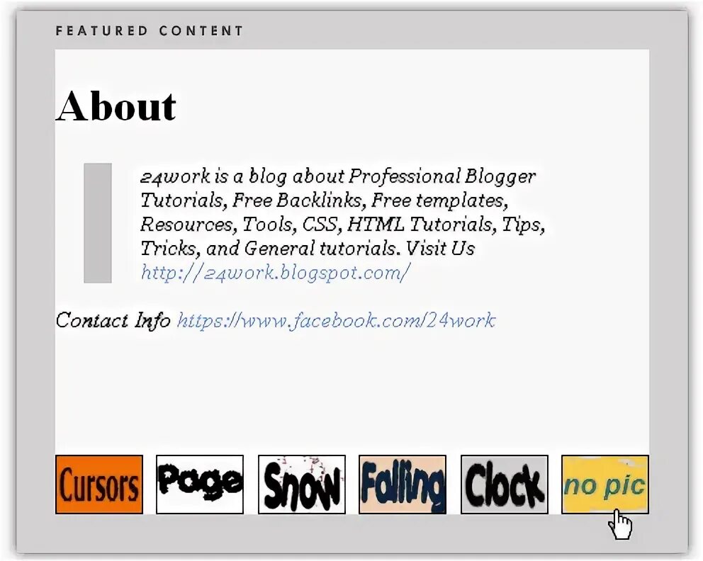 Featured content. Featured content