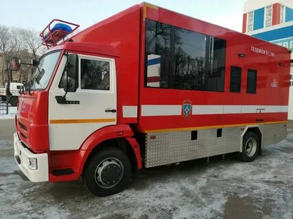 3 пожарных машины