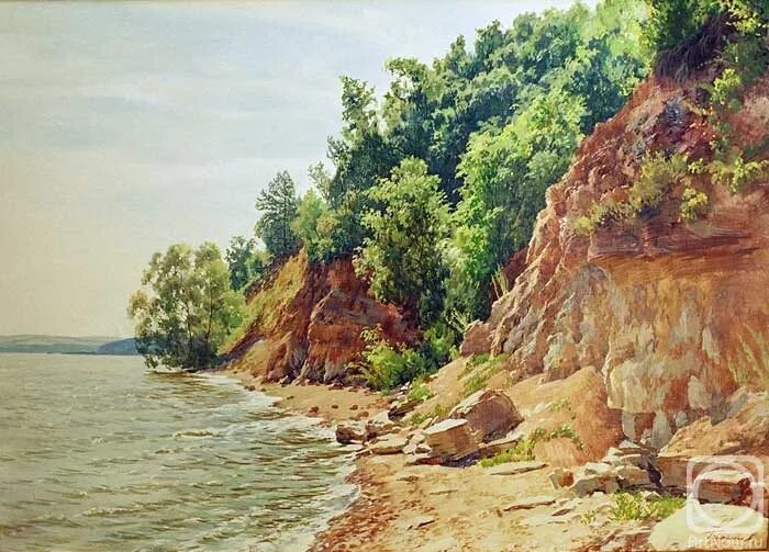 Картины художников берега рек. Художник айрат гайфуллин волга. художник айрат гайфуллин берег. обрывистый берег реки живопись. крутой берег волги.
