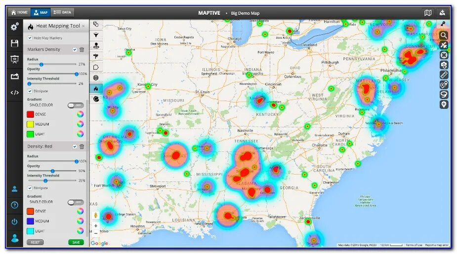Heat mapping