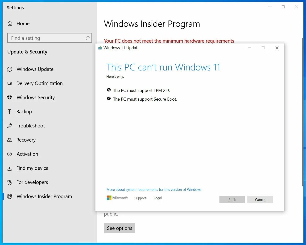 System does meet minimum requirements. Hardware requirements for windows 11. ошибка виндовс 11. windows 11 system requirements. windows 11 системные требования.