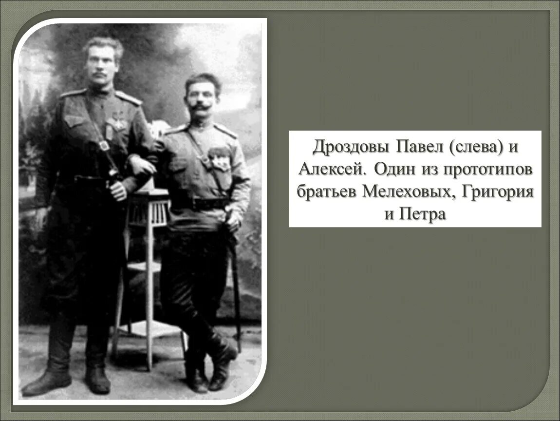 Дроздовы г. Братья дроздовы тихий дон.