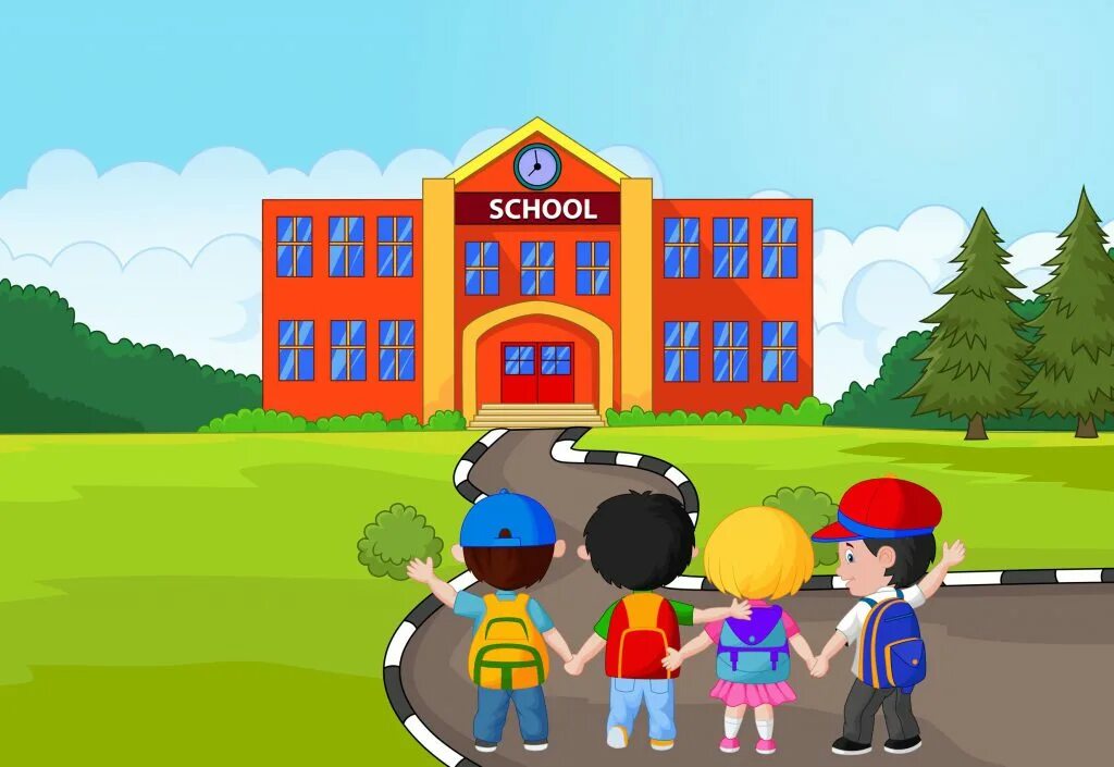 Идет в школу мультяшный. Ребенок идет в школу мультяшный. Go to School картинка для детей. Дети идут в ысрщщдрисунок