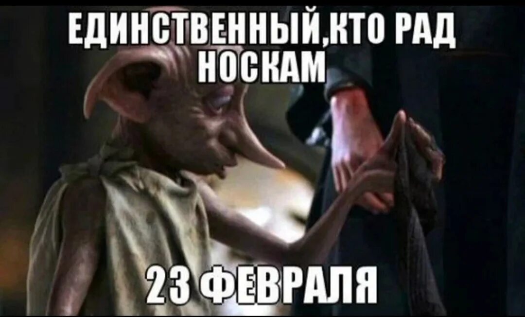 Добби подарили носок. Добби подарили носок
