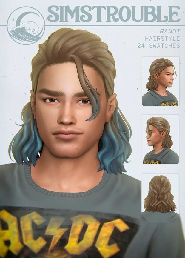 Simstrouble. Симс сега. simstrouble_femalehair_hecateunmerged. нейт джейкобс симс 4.