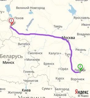 Орел псков расстояние