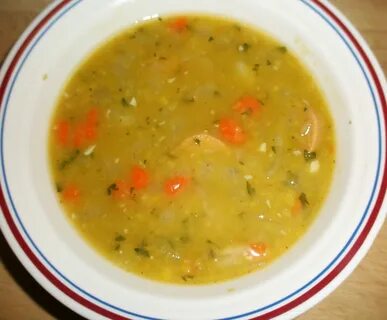 Суп картофельный с горохом