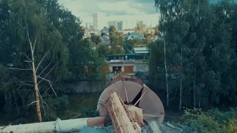 Как снимали вышку