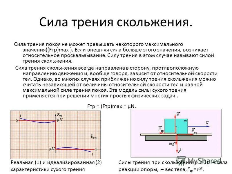 Трение полезно в случае