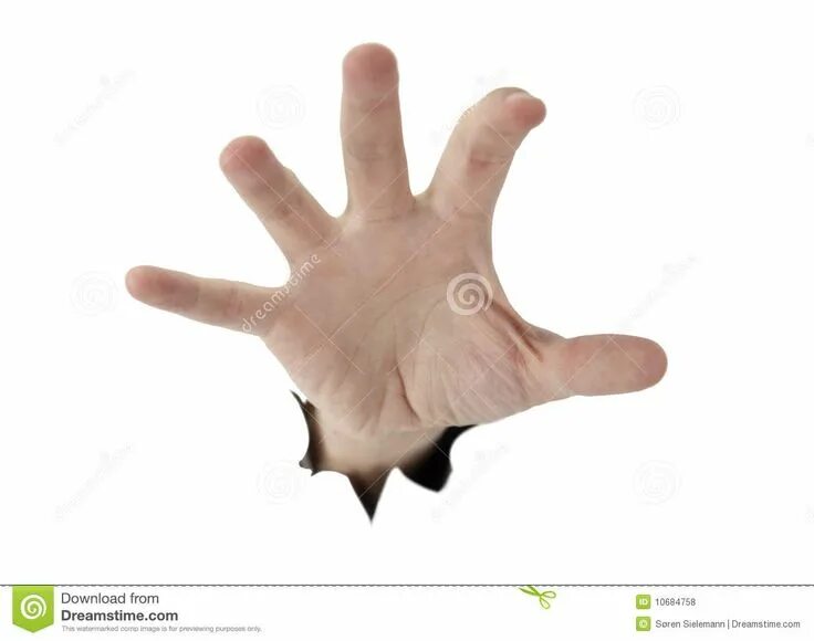 To grab the hand