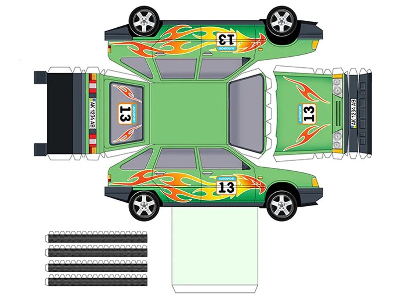 Hummer - Paper Cutouts by PaperToys.com Paper toys, Paper toys template, Paper m