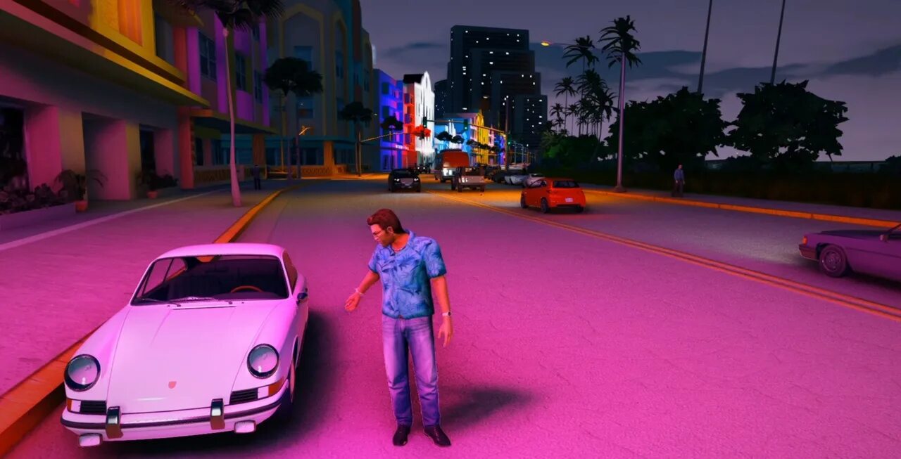 Gta new city. Ремейк Вайс Сити. GTA vice City ремейк. ГТА Вайс Сити ремейк. GTA 3 Вайс Сити.