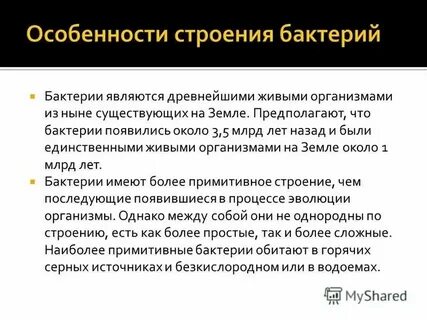 Почему бактерии считают самыми древними обитателями