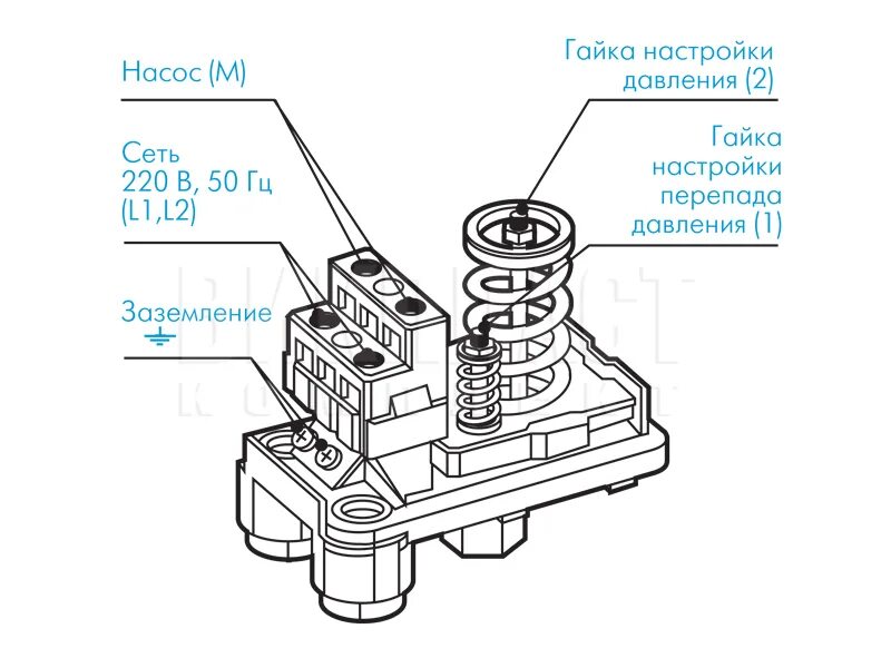 Реле давления Джилекс РДМ-5 (9002) - купить в интернет-магазине по низкой цене н