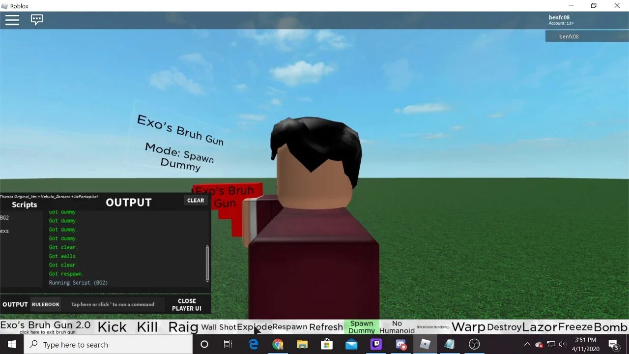 Script x roblox