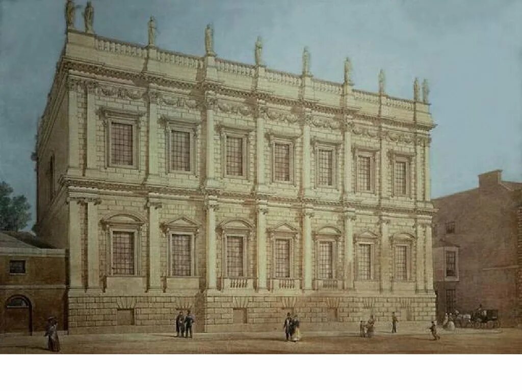 Школа классицизма. Банкетинг-Хаус Иниго Джонс. Иниго Джонс. Банкетинг-Хаус. 1619—1622 Гг. Лондон.. Иниго Джонс Архитектор 17 век. Банкетинг- Хаус в Лондоне (1619-1622).