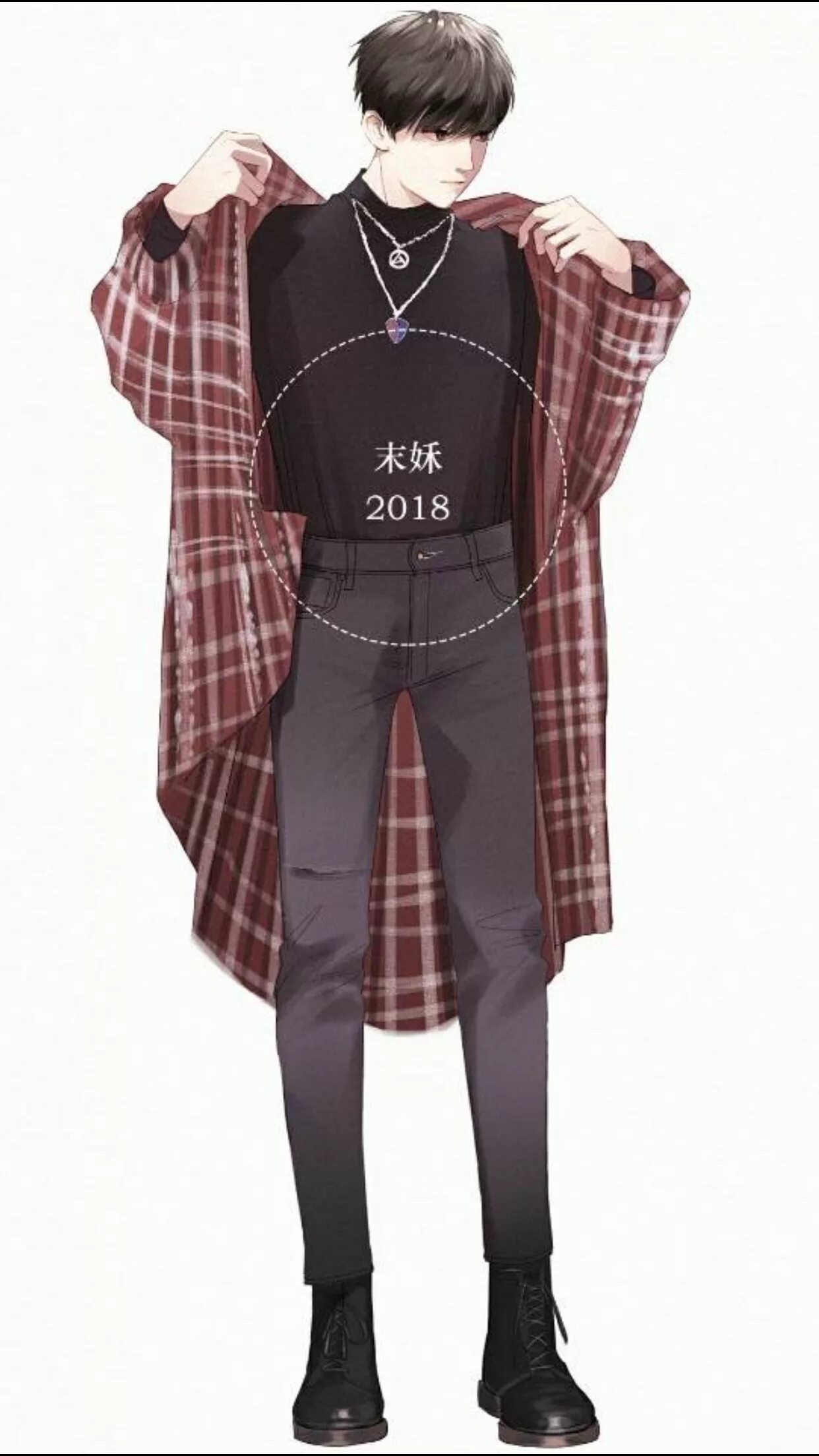 Pin on Personagens e Desenhos Anime outfits, Anime guys shirtless, Anime hairsty