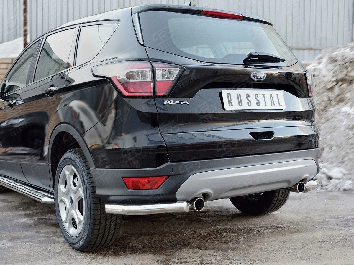 Куга задний бампер. Защита бампера форд куга 2. ford kuga 2013 защита заднего бампера. ford kuga 1 обвес переднего. куга в обвесе.