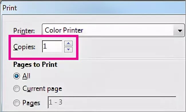 Word printing