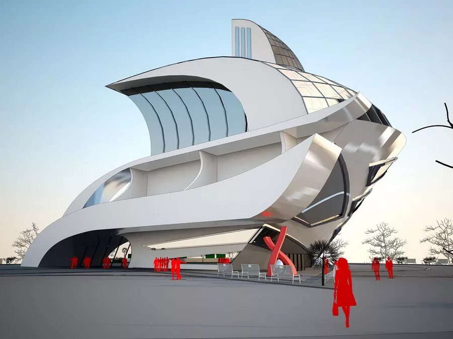 нео футуризм в архитектуре вилла. футуристические проекты зданий. футуристическая архитектура. футуристические фасады. "футуристическая башня даниэль видриг, будущее здание.